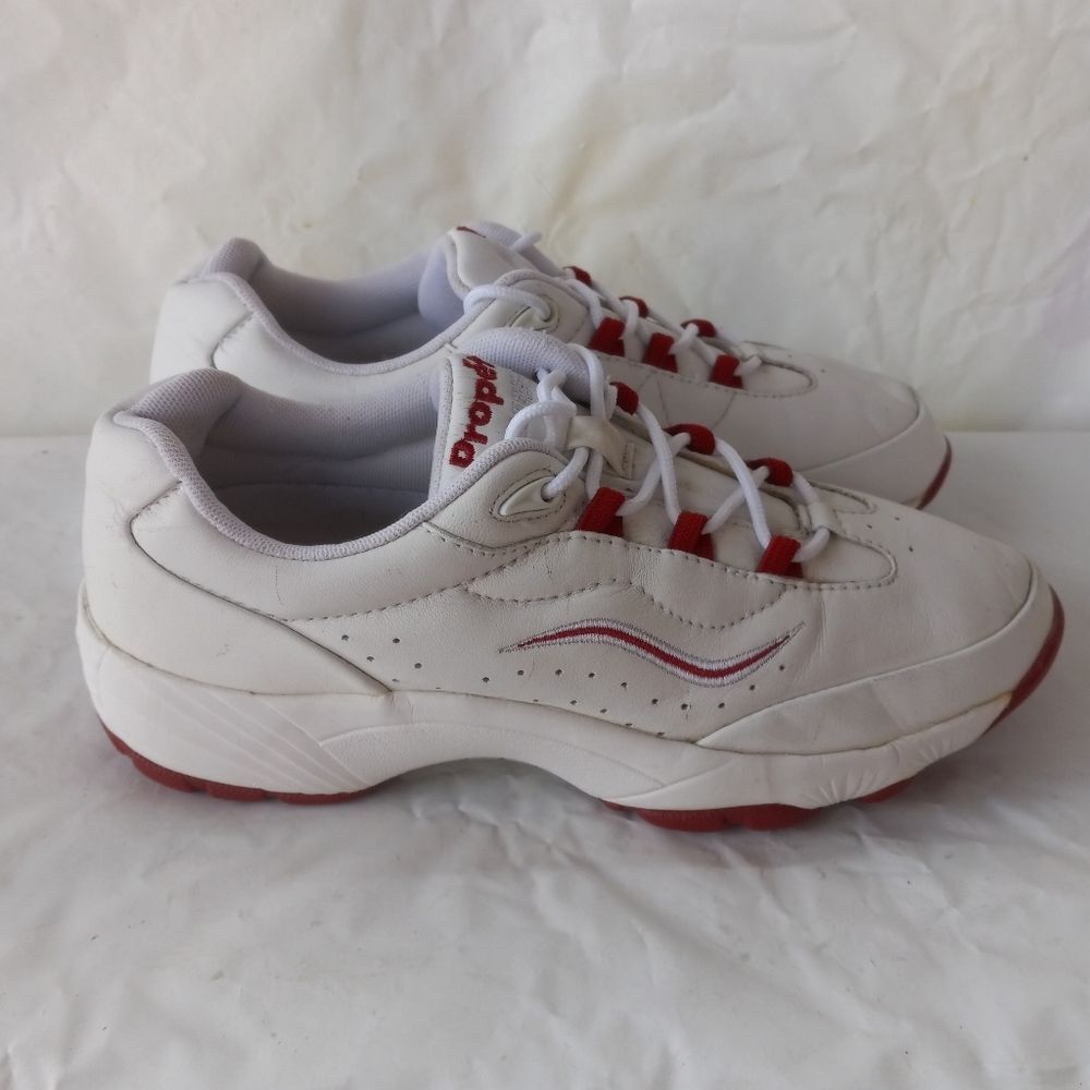 Propet Women's Tidewater White Leather Walking Shoes Size 5.5